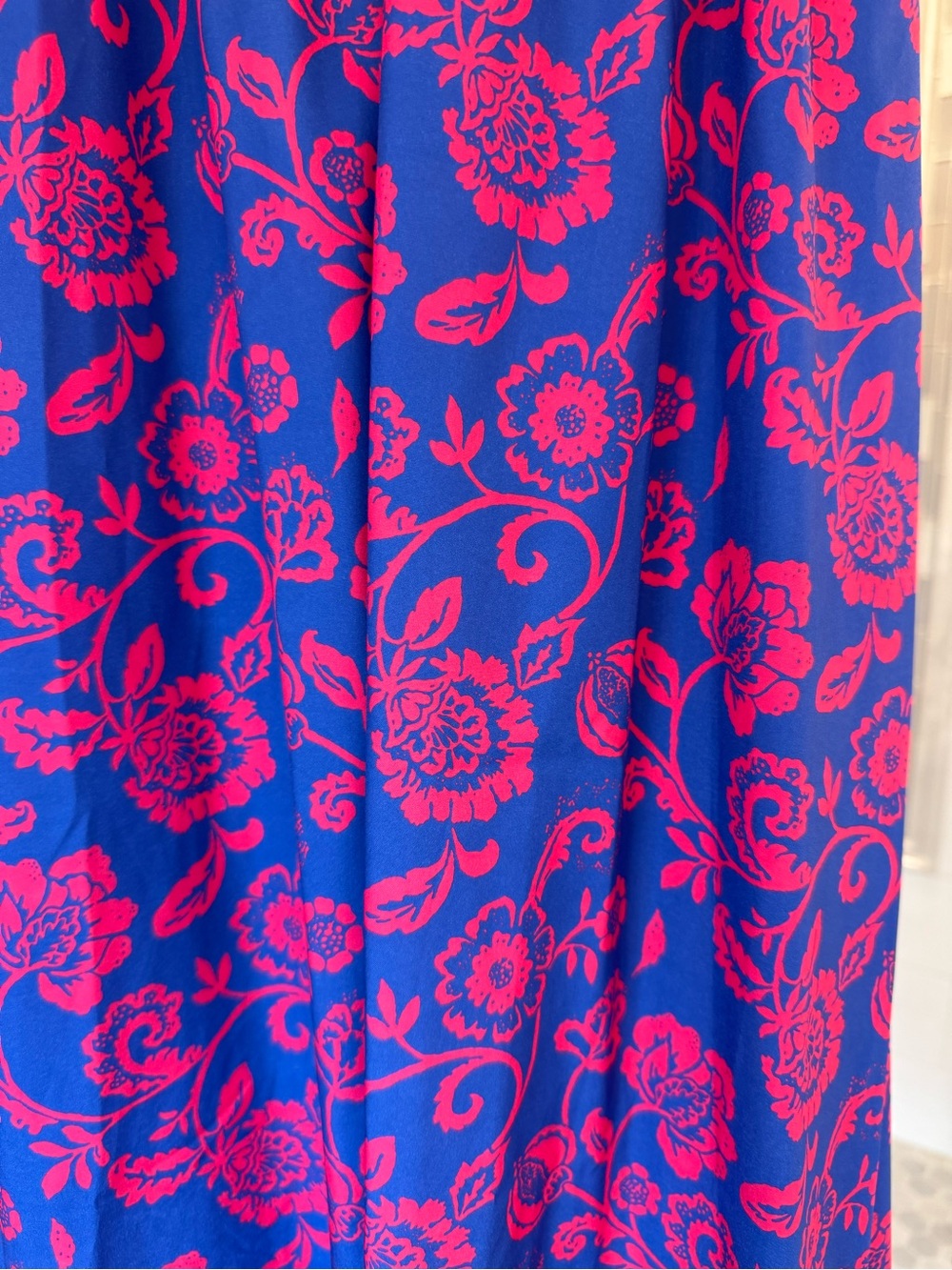 Cupshe Blue Maxi Dress with Pink Floral Print - Picture 2 of 5